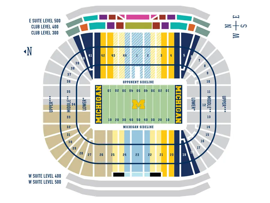 football seating map