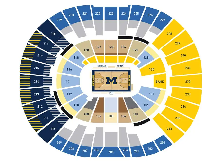 basketball seating map
