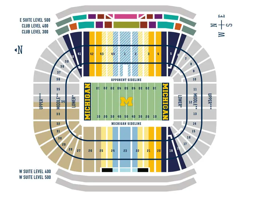 football seating map