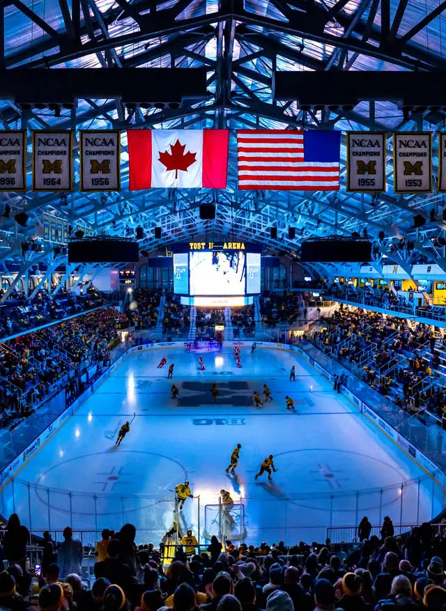 ice hockey arena